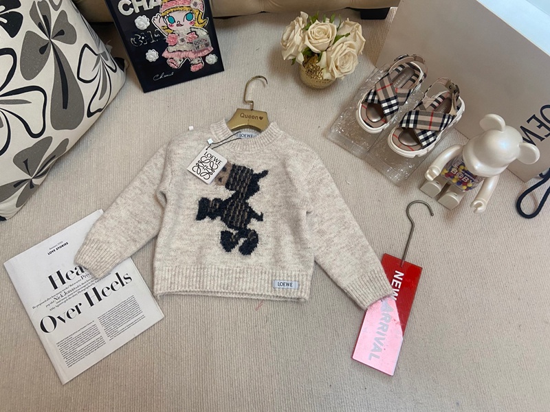 キッズ ロエベ風 ニットセーター高級感
