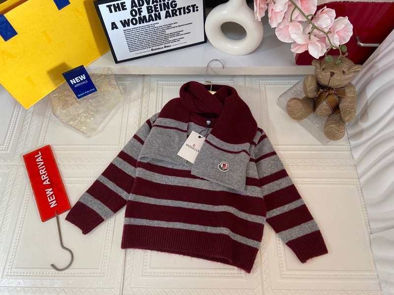 MONCLER子供服ストライプ通園 通学100cm～150cm 対応 