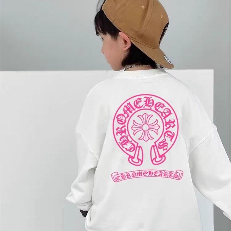 クロムハーツ 子供服キッズ長袖 T シャツハイブランド韓国風男の子女の子