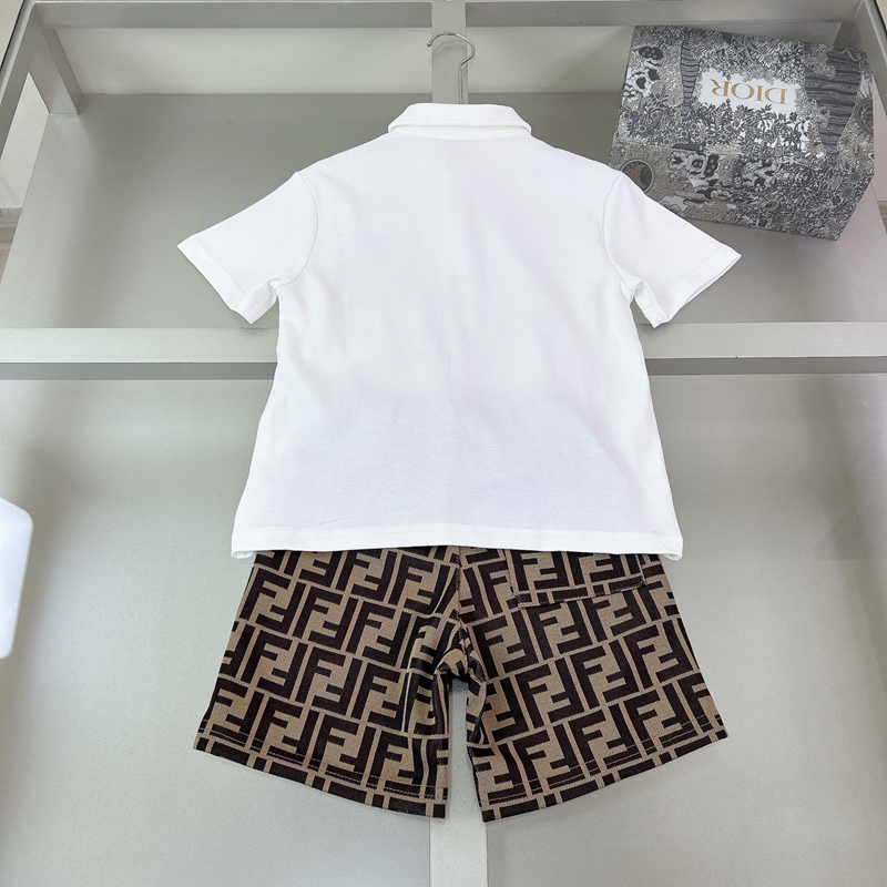 ェンディ風 FF 柄 キッズ子供服