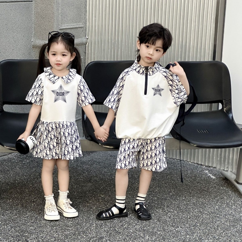 激安ディオール子供服夏セットアップ