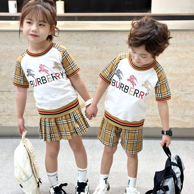 バーバリー子供服 ノバチェック柄 男女兼用
