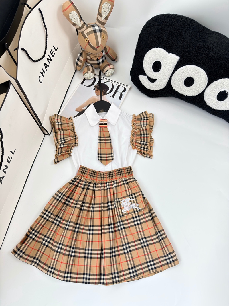 バーバリー風子供服 セットアップヴィンテージチェック