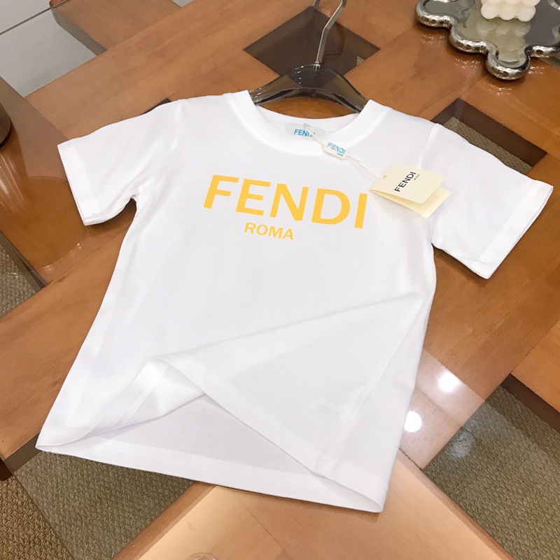 フェンディ親子tシャツ夏 綿 fendiレディースメンズ