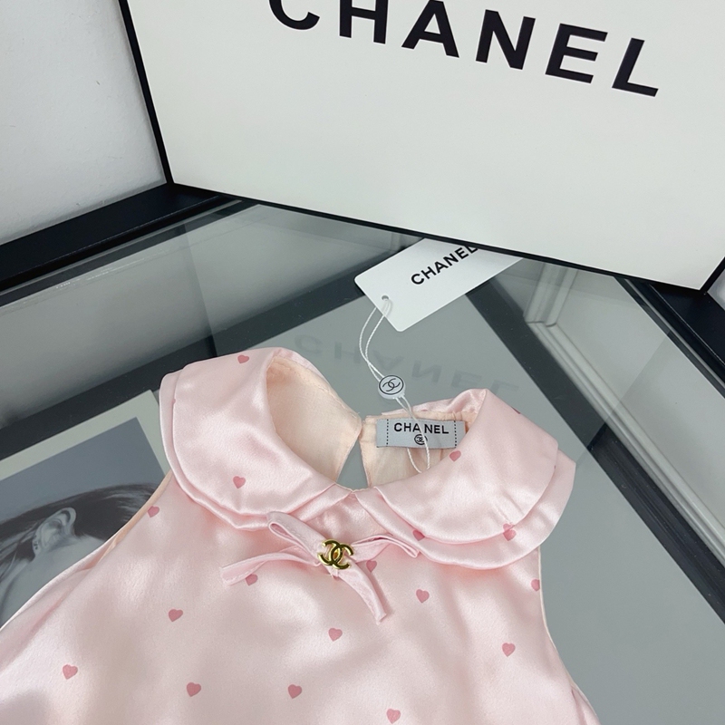シャネルCHANELノースリーブベビーロンパース 可愛い