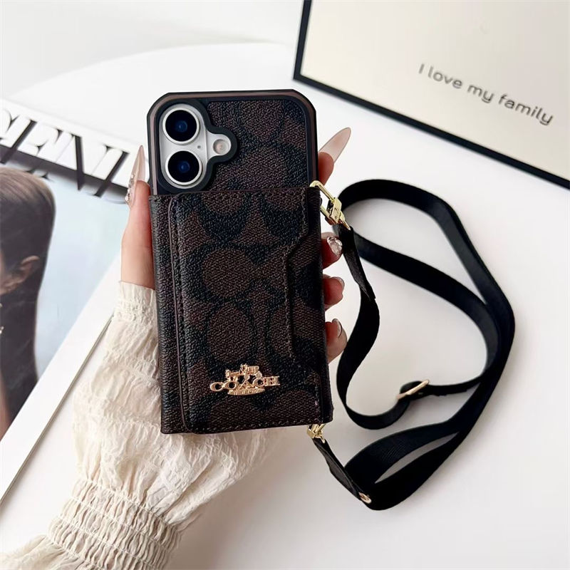 背面カード収納 肩掛けブランドcoach新作サムソン galaxy s26 ultra s25ケース