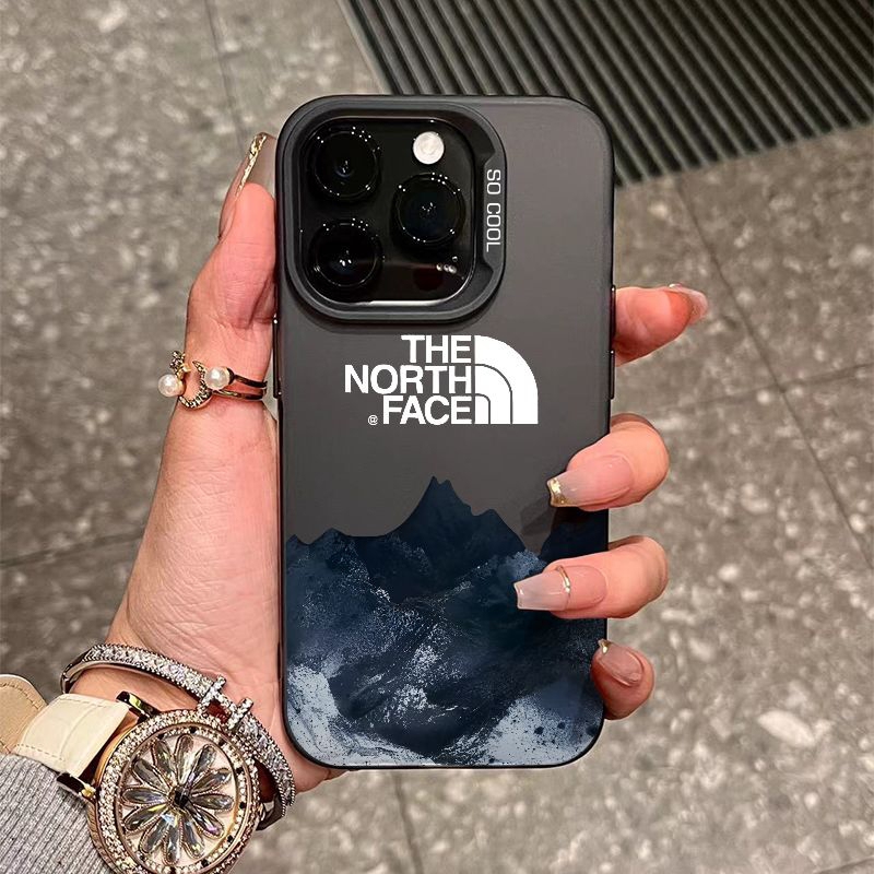 ザノースフェイスケース iphone 18pro Max 18ultra 17pro雪山モチーフ